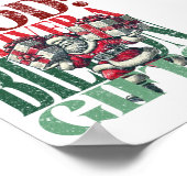 WODおもしろいクリスマスバージョンのフィットネス条件 ポスター (角)