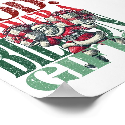 WODおもしろいクリスマスバージョンのフィットネス条件 ポスター (角)