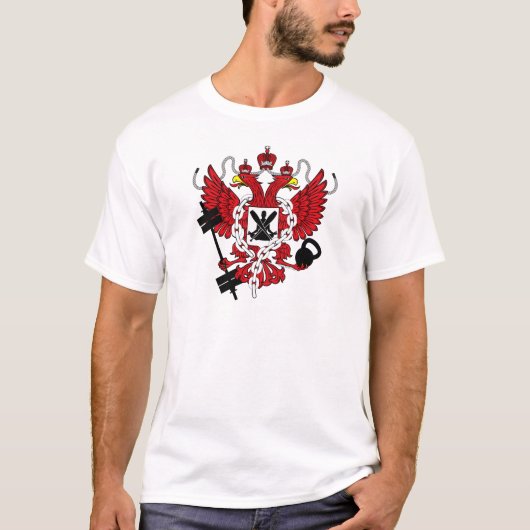 WODのロシアの腕コート Tシャツ (正面)