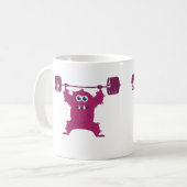 WODモンスター(かわいいバーベルの強奪モンスター) コーヒーマグカップ (正面左)