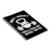 WODユーモア – 死ぬ前に消え去れ。おもしろいフィットネス ノートブック (右側)