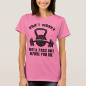 WODユーモア – 死ぬ前に消え去れ。おもしろいフィットネス Tシャツ (正面)