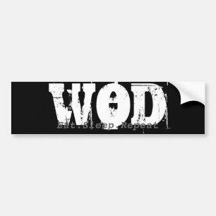 WOD.Eat.Sleep.Repeatのバンパー バンパーステッカー