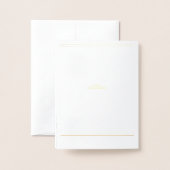 Woden & Frige結婚式の日付フォイルカードを保存 箔カード (裏面封筒付き)