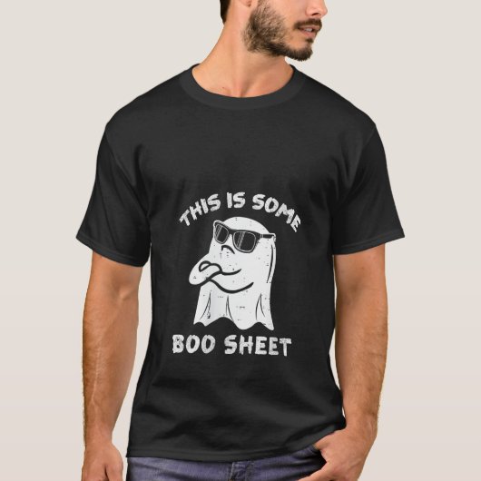WoensこれはBooシート幽霊不気味レトロF Tシャツ (正面)