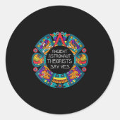 Woens古代の宇宙飛行士の快適はYesと言う – エイリアン ラウンドシール (正面)