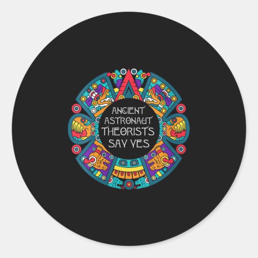 Woens古代の宇宙飛行士の快適はYesと言う – エイリアン ラウンドシール (正面)