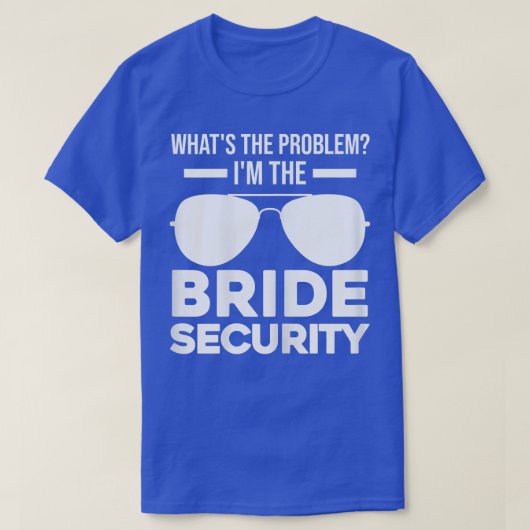 Woens問題の花嫁セキュリティbridesma Tシャツ (デザイン正面)
