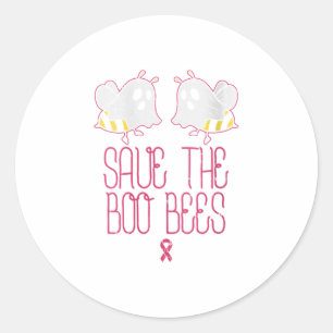 Woens 救 The Boo Bees Breast Cancer Aware ラウンドシール