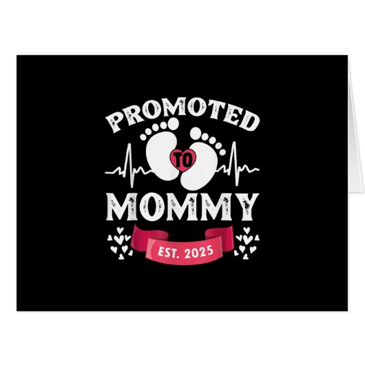 Woens 1st Time Mom EST 2025新しい最初のMommy Mote (正面横)