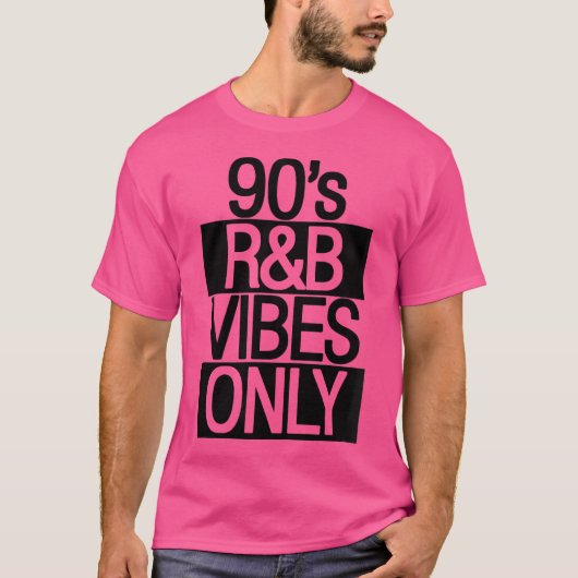 Woens 90S Rb Vibesのみ90年代Rnb Soul Music Tシャツ (正面)