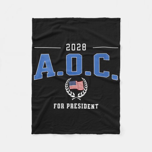Woens Aoc 2028アレクサンドリア・オカシオ社長のために フリースブランケット (正面)