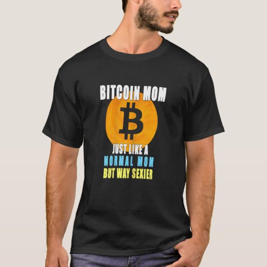 Woens Bitcoin Mom Crypto Tシャツ (正面)