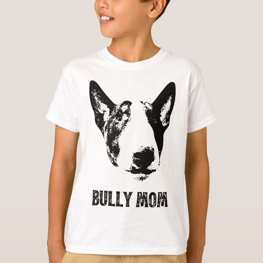 Woens Bully Mom - English Bull Terrier Mom Tシャツ (正面)