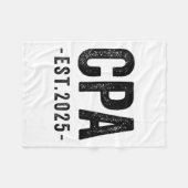 Woens Cpa Est 2025公認会計士Ex フリースブランケット (正面(横))