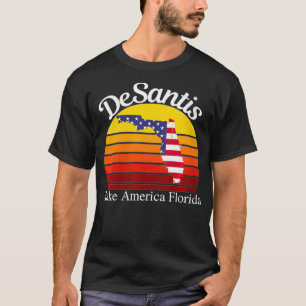 Woens DeSantis Make America Florida, Trump DeSant Tシャツ