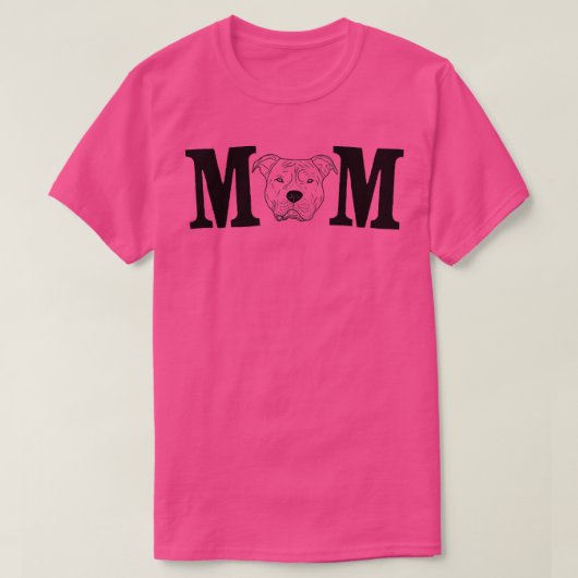 Woens Dog Mother Of Pit Bull Dog Premium T-Shirt Tシャツ (デザイン正面)