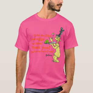 Woens Dr. Seuss Green EggsとHam Qが好き Tシャツ