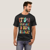 Woens Groovy Wild Cat野生の猫になる日 Tシャツ (正面フル)