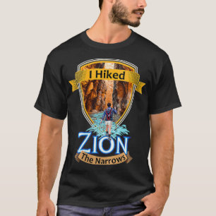 Woens I Hiked Zion The Narrows Utah River Adventu Tシャツ