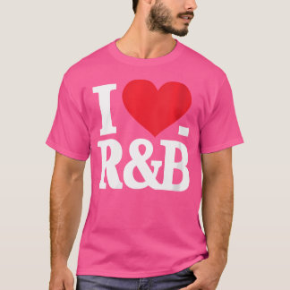 Woens I LoveハートRb Music I Love RbレトロMusic Tシャツ
