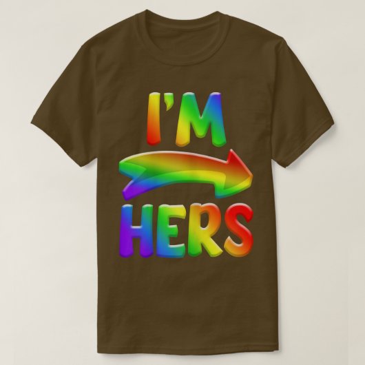 Woens I'm Her Bi Biseual LGBTプライド月 Tシャツ (デザイン正面)