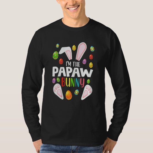 Woens I'The Papaw Bunny おもしろい Matching Family Tシャツ (正面)