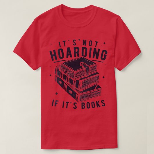 Woens Its Hoardingその本もし本愛好家Re Tシャツ (デザイン正面)