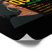 Woens Juneh Black Queen Nutritional Facts 4t ポスター (角)