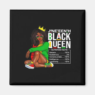 Woens Juneh Black Queen Nutritional Facts 4t マグネット