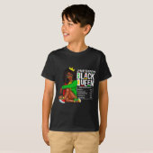 Woens Juneh Black Queen Nutritional Facts 4t Tシャツ (正面フル)