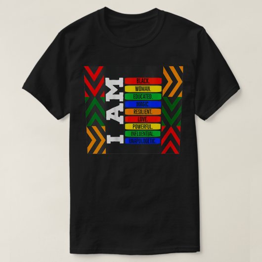Woens Junetehは私の独立の日ブラックウォム Tシャツ (デザイン正面)