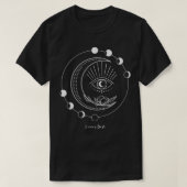 Woens Lunar Babe Esoteric Astrology Moon Phase Ag Tシャツ (デザイン正面)