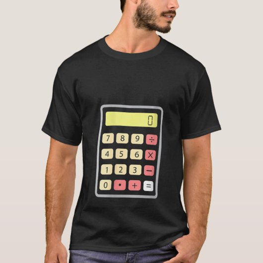 Woens Mathematics Calculator数学計算 Tシャツ (正面)