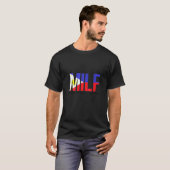 Woens MILF Man I Love Filipino おもしろい Adult Philip Tシャツ (正面フル)
