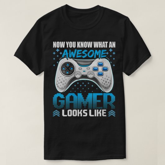 Woens Now You Know 素晴らし Gamer Loods Like Video Tシャツ (デザイン正面)