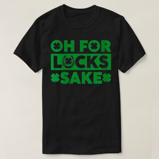 Woens Oh For Lucks Sake VNeck Tシャツ (デザイン正面)
