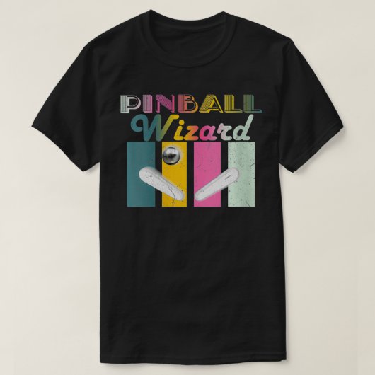 Woens PinballウィザードPlayi上にコインを挿入 Tシャツ (デザイン正面)