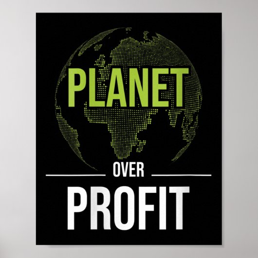 Woens Planet Over Profit – 環境 ポスター (正面)
