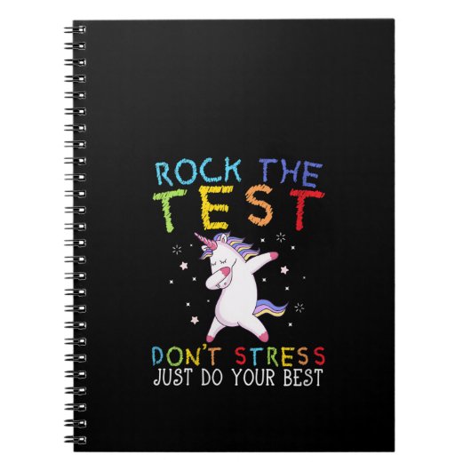 Woens Rock The Test おもしろい School Professor Teache ノートブック (正面)