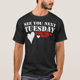 Woens See You Net Tuesday VNeck Tシャツ