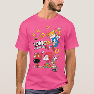 Woens Sonic The Hedgehog Sonic Friends対Dr. Eg Tシャツ