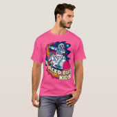 Woens Spaced Out Kids宇宙宇宙天文学 Tシャツ (正面フル)