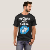 Woens Team Boy Gender Reveal Womb With A View VNe Tシャツ (正面フル)