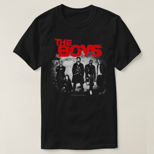 Woens The Boys Graffiti Group写真VNeck Tシャツ (デザイン正面)