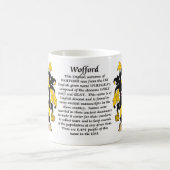 Wofford、起源、意味および頂上 コーヒーマグカップ (中央)