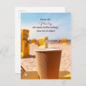 Wohlzeit Postkarten: Wenn der Montag mit einem ポストカード (正面/裏面)