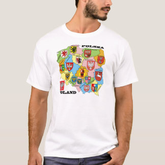 Wojewodztwa Polski_mapa Tシャツ