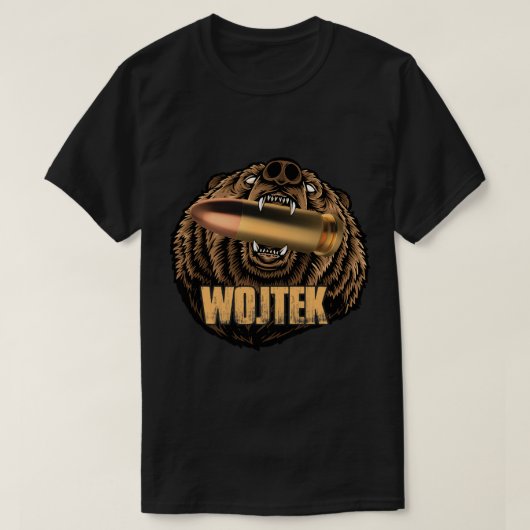 Wojtek兵士ベアポーランドヒーロー1 Tシャツ (デザイン正面)