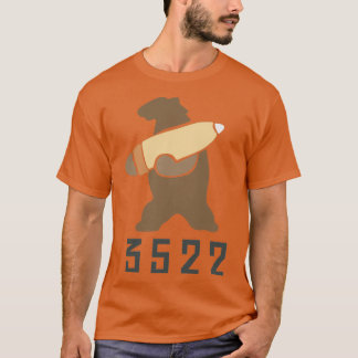 Wojtek the bear Polish Soldier Bear Natural Brown Tシャツ